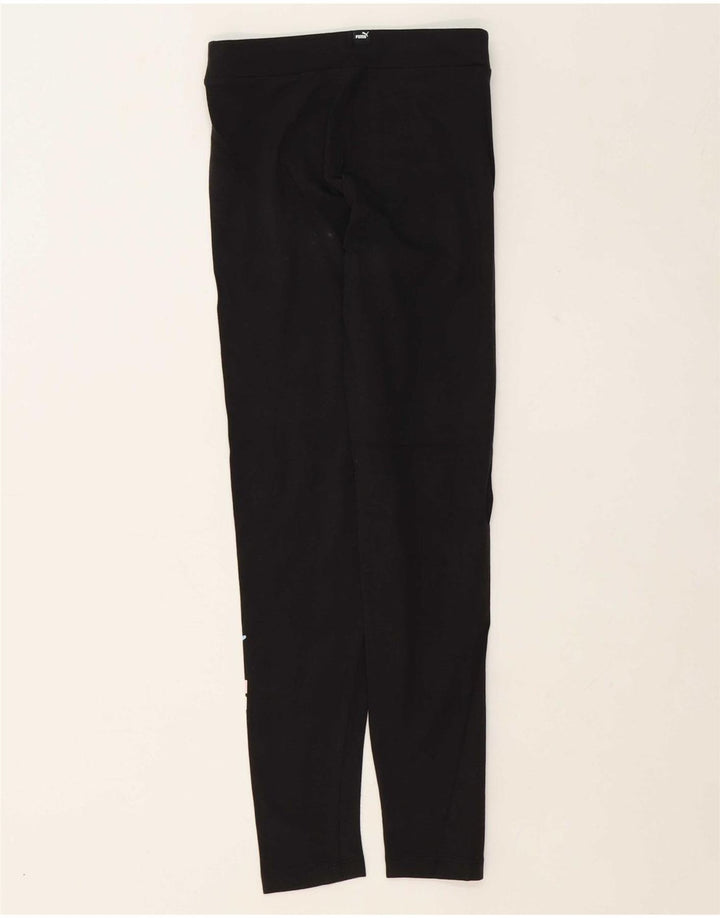 Leggings estampadas PUMA para meninas 11-12 anos algodão preto