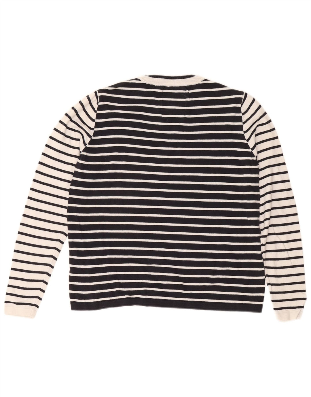 Superdry Suéter feminino superdimensionado com gola redonda Reino Unido 10 pequeno branco