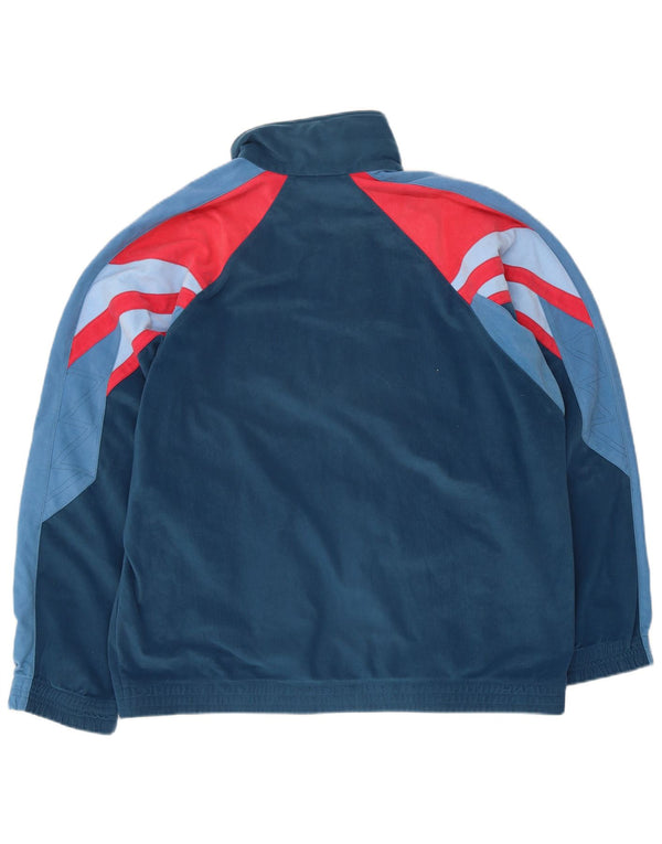 Diadora Mens Tracksuit Top Jacket UK 42 Grande Azul Colourblock Sports