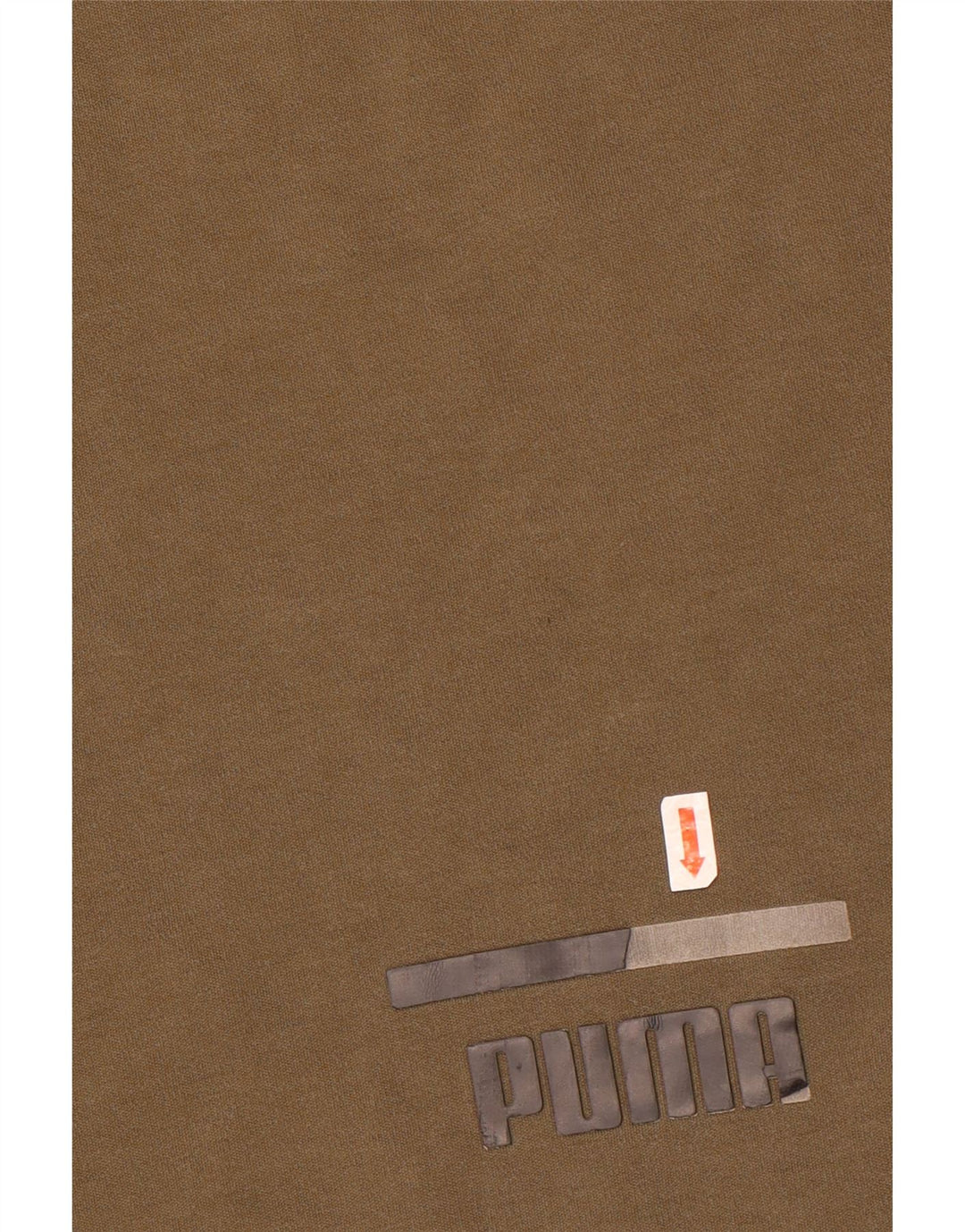 Puma Mens Graphic Moletom Jumper Pequeno Algodão Cáqui