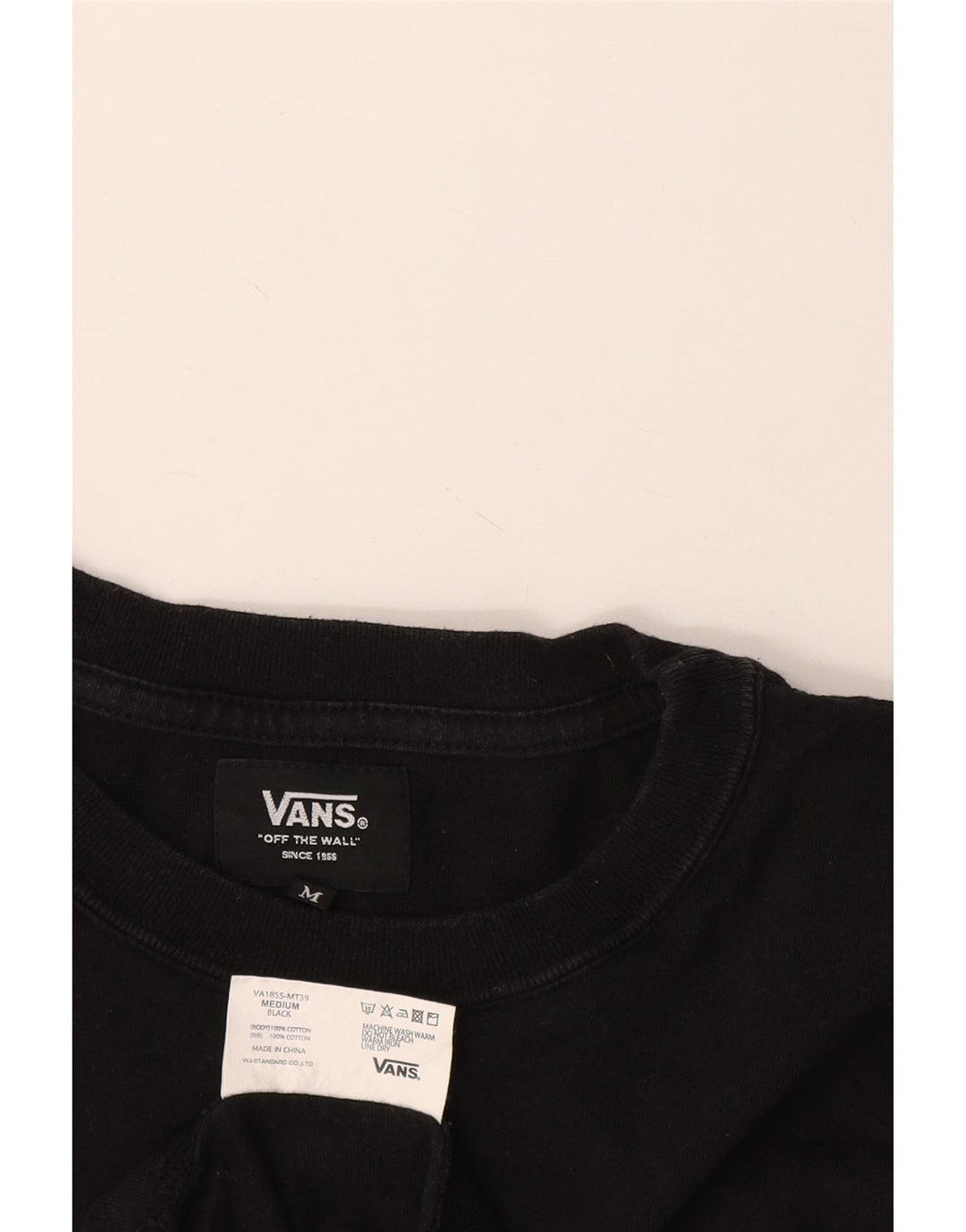 Camiseta Vans Masculina Top Médio Algodão Preto