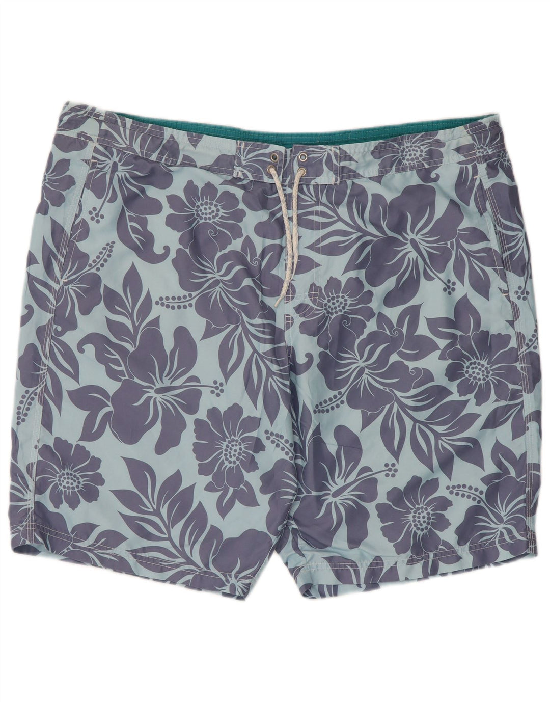 Shorts de natação masculino Marks & Spencer XL azul floral poliéster