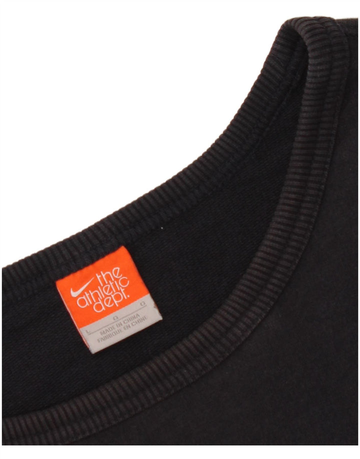 Jumper de moletom gráfico masculino NIKE grande azul marinho