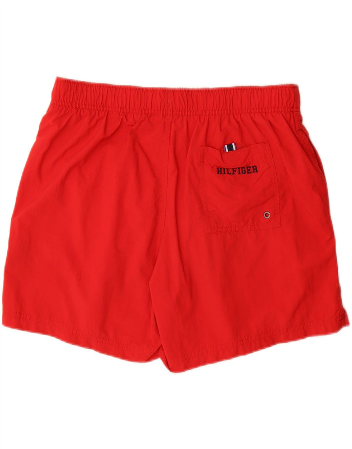 Shorts de natação masculino Tommy Hilfiger grande poliéster vermelho