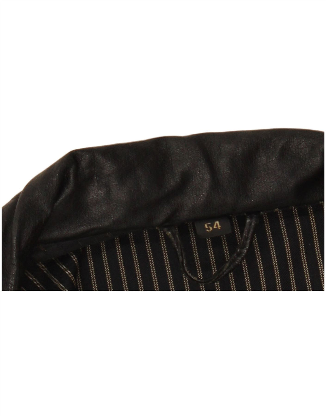 Jaqueta de couro masculina C&A EU 54 2XL couro preto