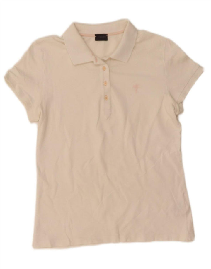 Camisa polo feminina JOOP 13-14 anos algodão branco