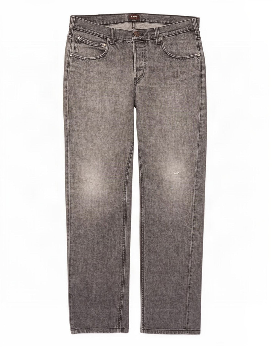 Lee Mens Blake Straight Jeans W34 L32 Algodão Cinza