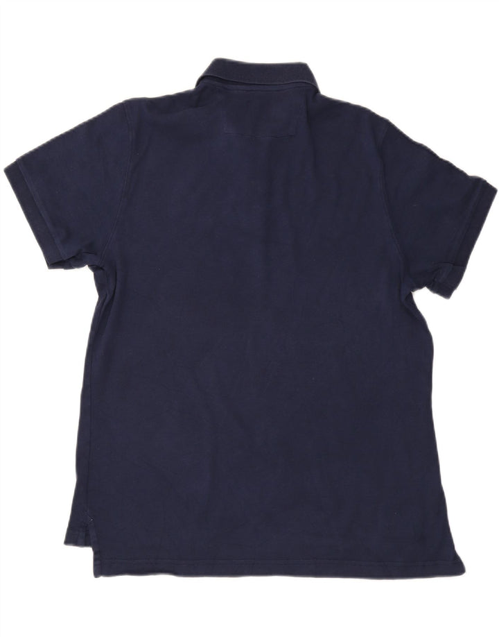 Camisa polo masculina CHAPS Custom Fit azul marinho médio