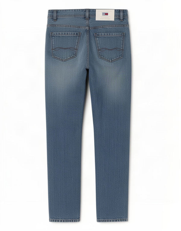 Tommy Hilfiger Masculino Slim Jeans W36 L34 Azul
