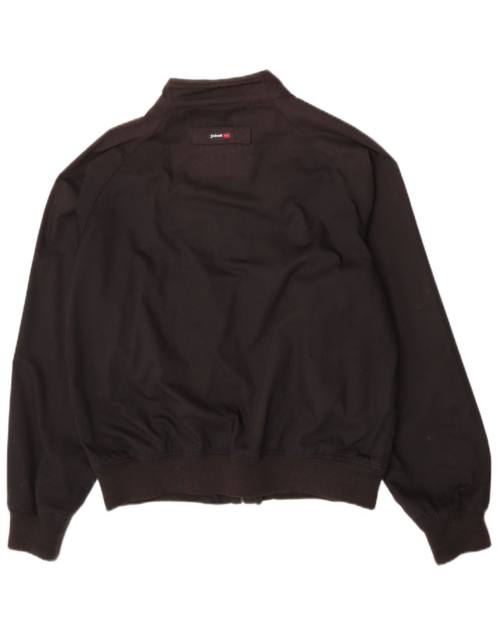 Jaqueta bomber masculina Schott UK 40 grande poliéster preto