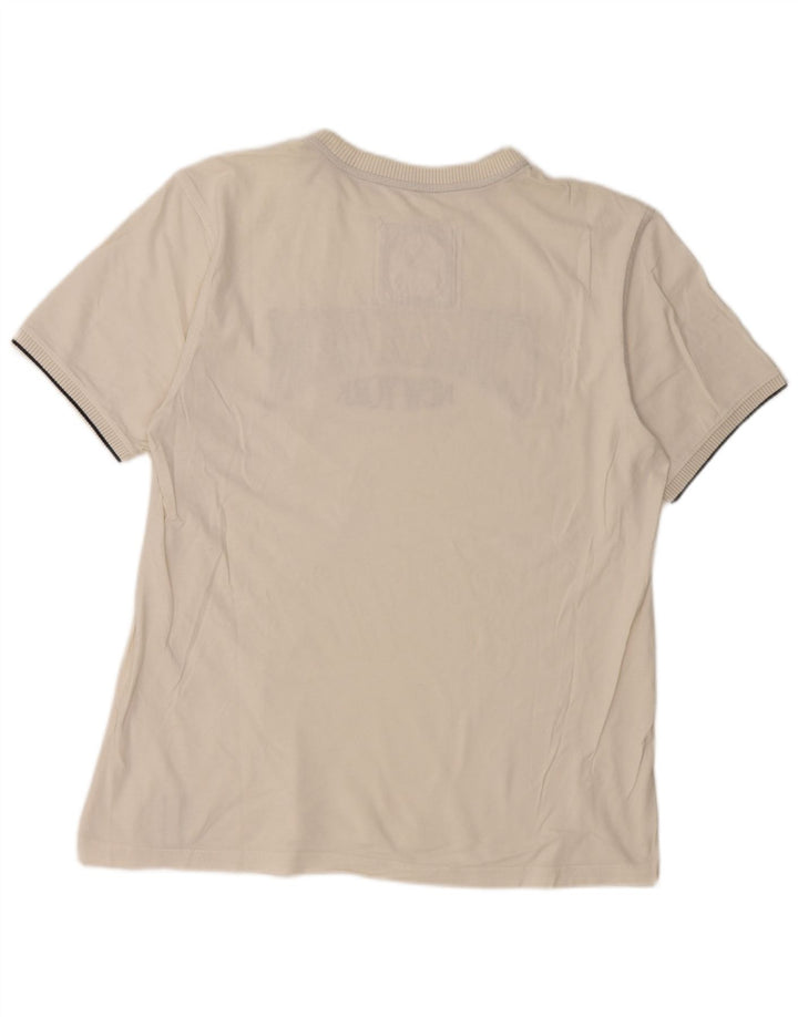 Camiseta feminina estampada Champion UK 18 XL branca