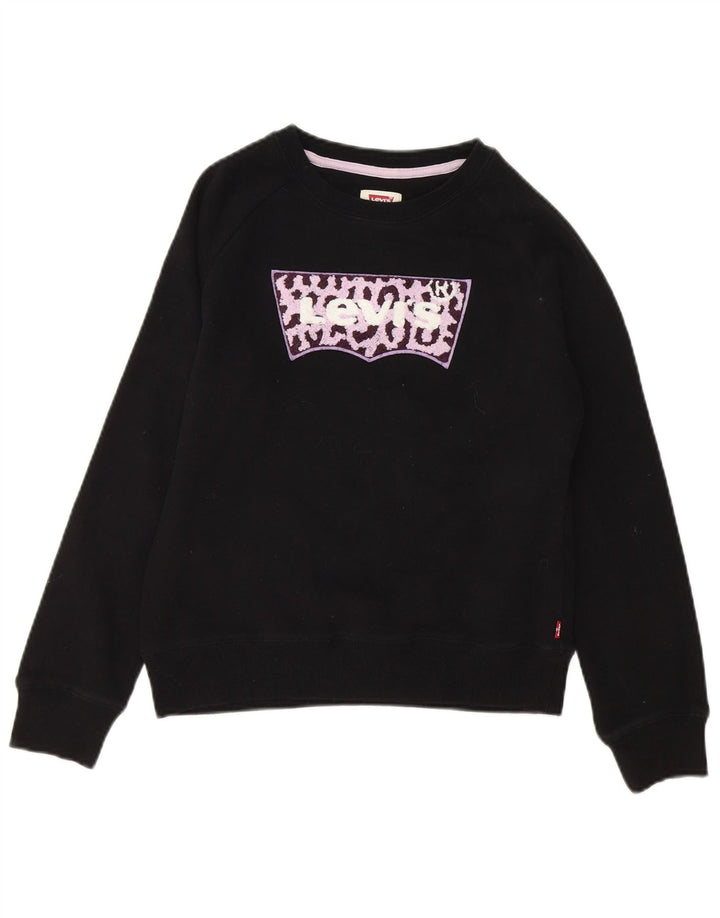 Moletom gráfico feminino LEVI'S 13-14 anos algodão preto