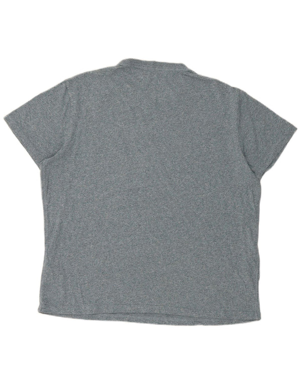 Camiseta masculina Joules Top XL algodão manchado azul