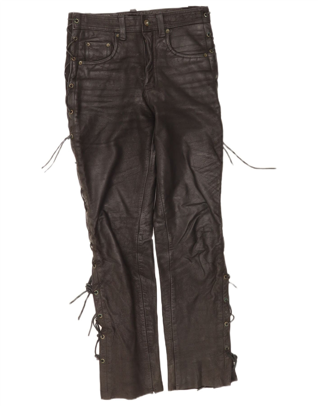 Calça feminina de couro Modeka W28 L30 couro preto