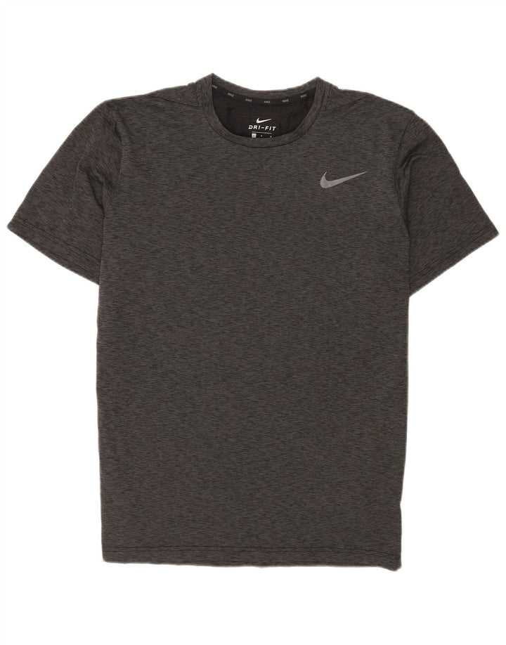 Camiseta masculina Nike Dri Fit grande poliéster manchado cinza