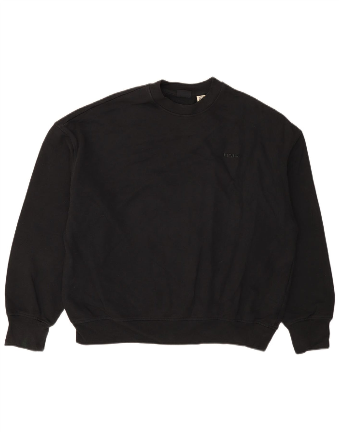 Suéter oversized feminino Levi's UK 6 XS algodão preto