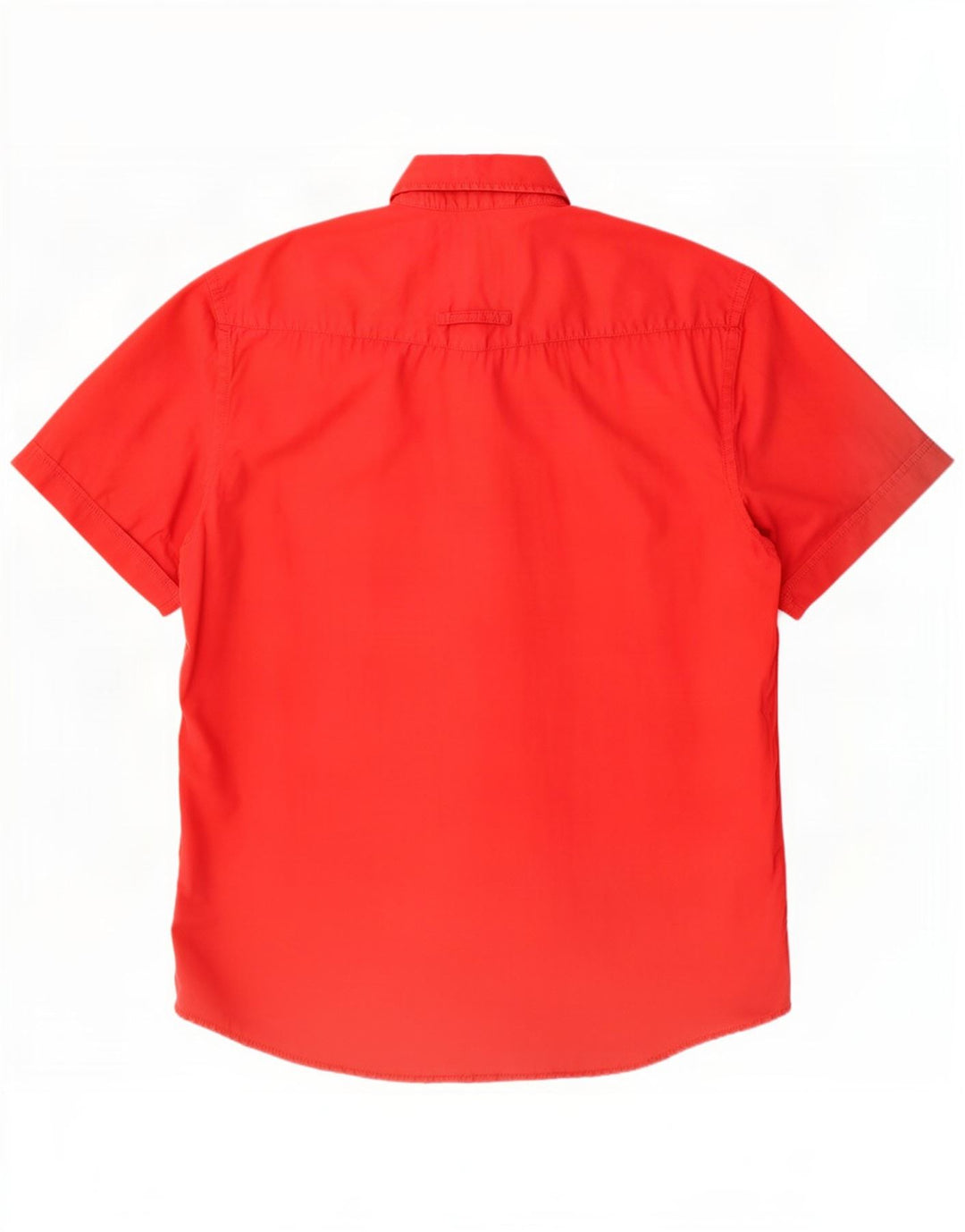 Camisa masculina de manga curta Camel Active algodão vermelho médio