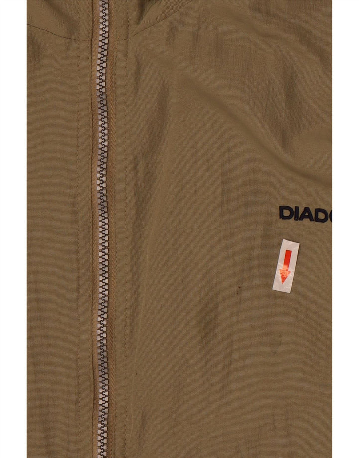 Jaqueta de chuva masculina Diadora Loose Fit UK 36 pequena poliamida cáqui