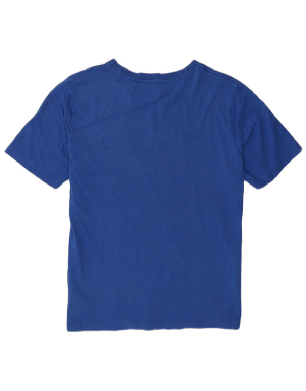 Camiseta masculina Calvin Klein Jeans gráfica grande algodão azul
