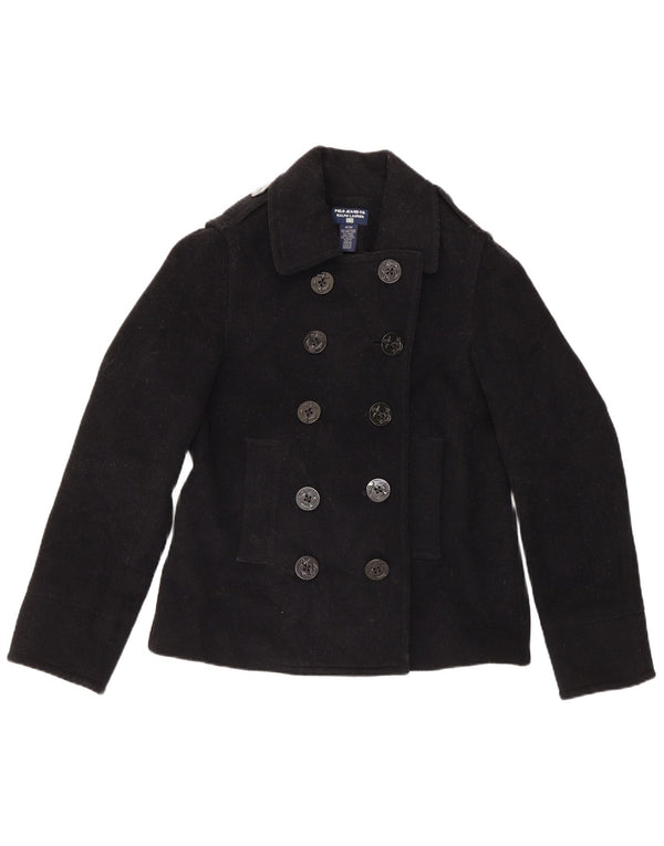 Casaco Ralph Lauren Feminino Pea UK 14 Médio Lã Preta