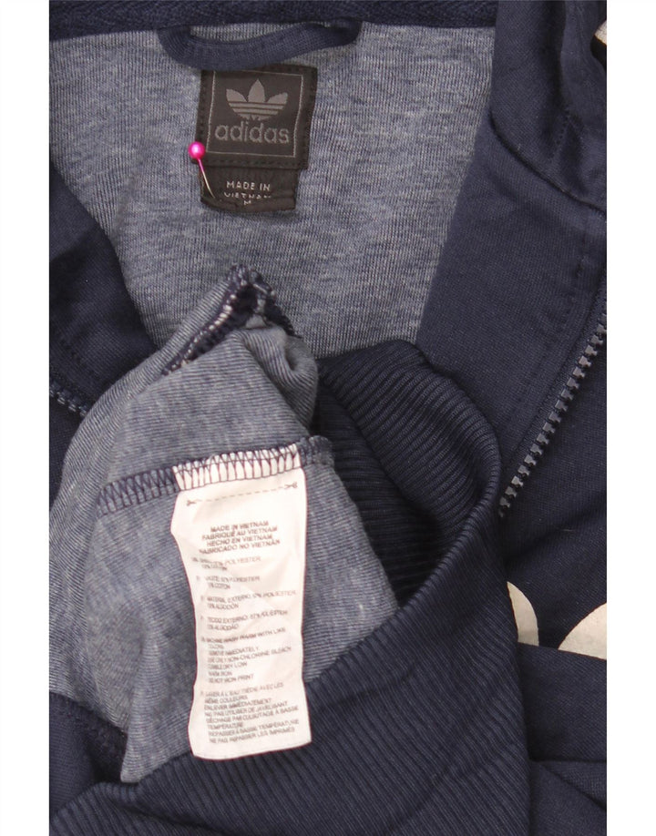 ADIDAS Mens Tracksuit Top Jacket Médio Azul Marinho Poliéster