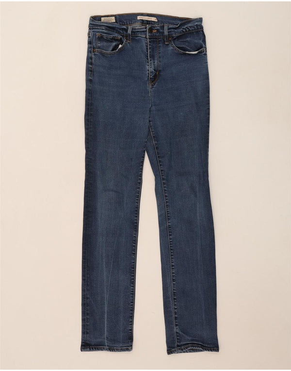 Calça jeans feminina Levi's 724 High Rise Straight W29 L32 azul algodão