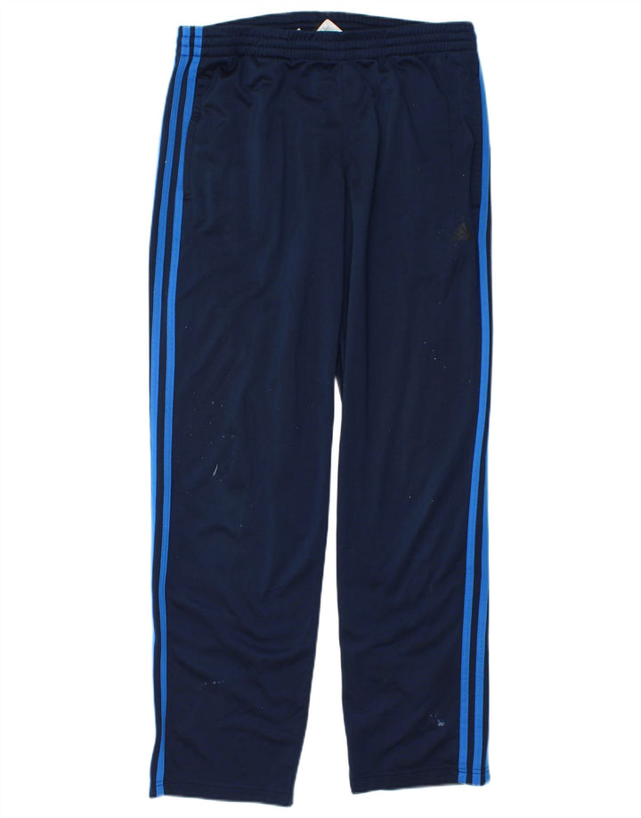 Calça de treino masculina Adidas médio azul marinho poliéster