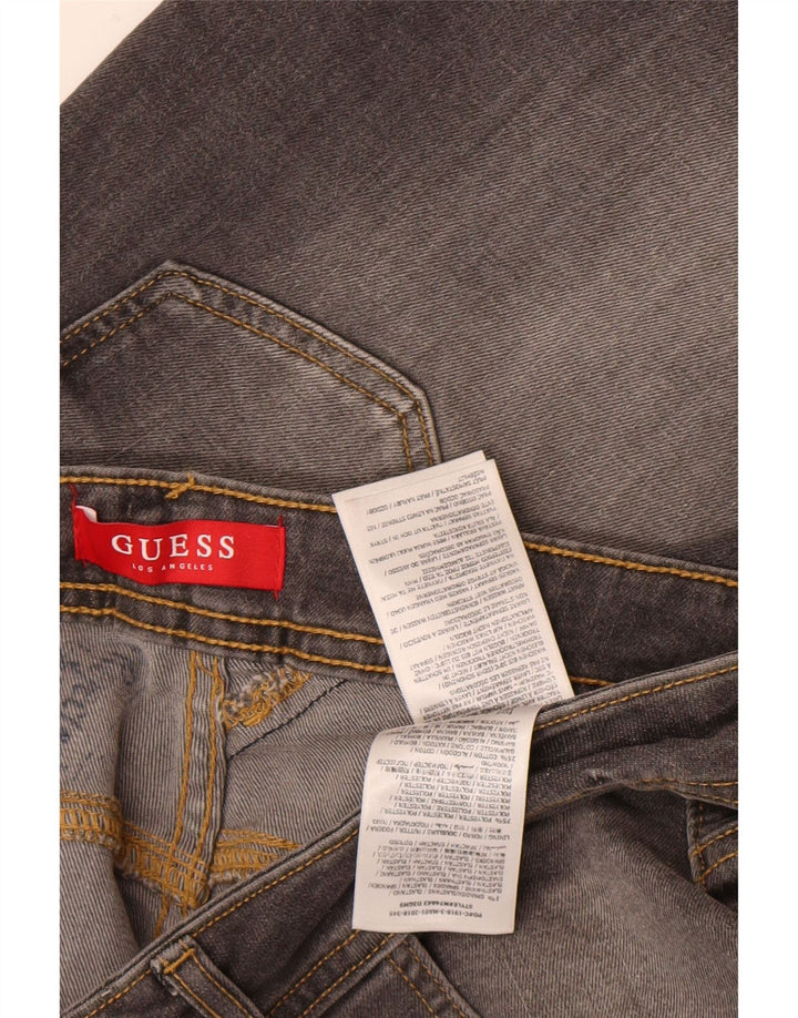 Guess Mens Slim Jeans W33 L32 Cinza Algodão