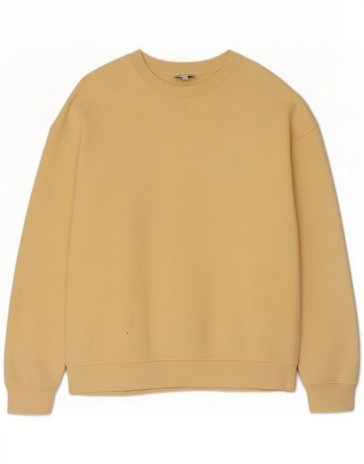 Reiss moletom masculino jumper algodão amarelo médio