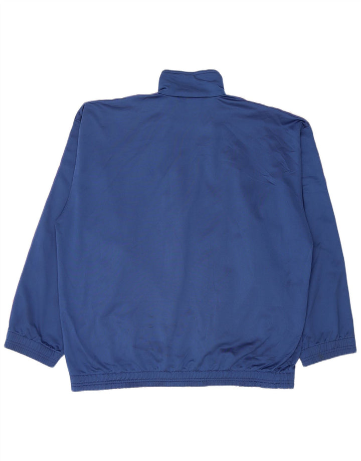 DIADORA Mens Graphic Tracksuit Top Jacket UK 44 XL Azul Poliéster