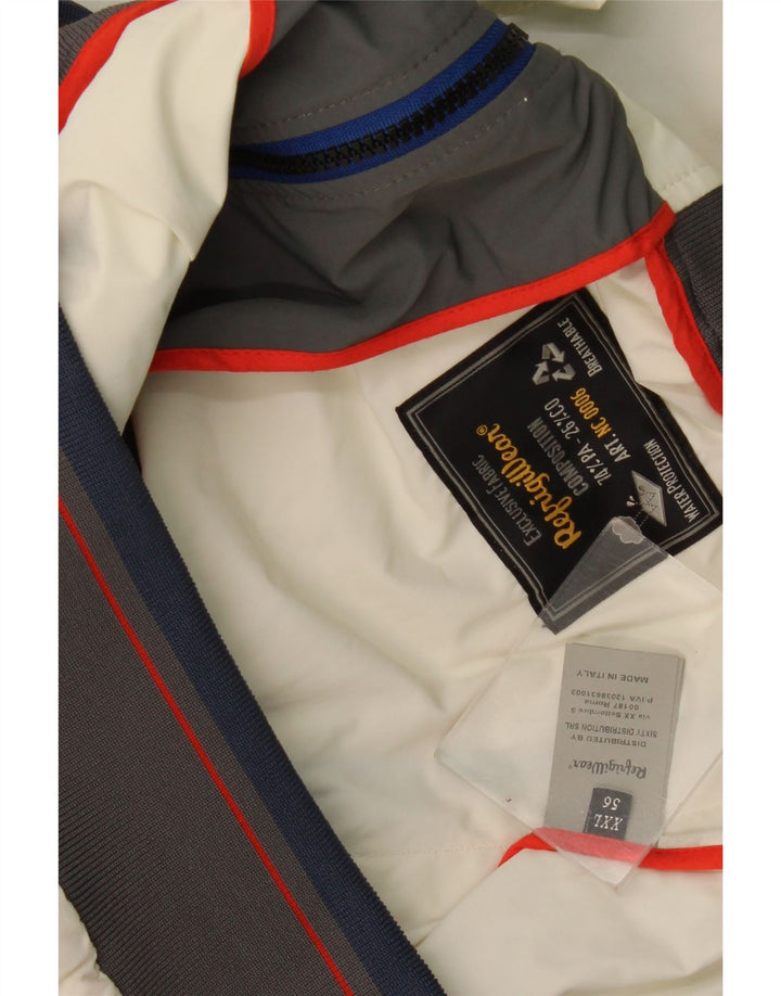 Jaqueta bomber masculina Refrigiwear tamanho 56 2XL poliamida Colourblock off white
