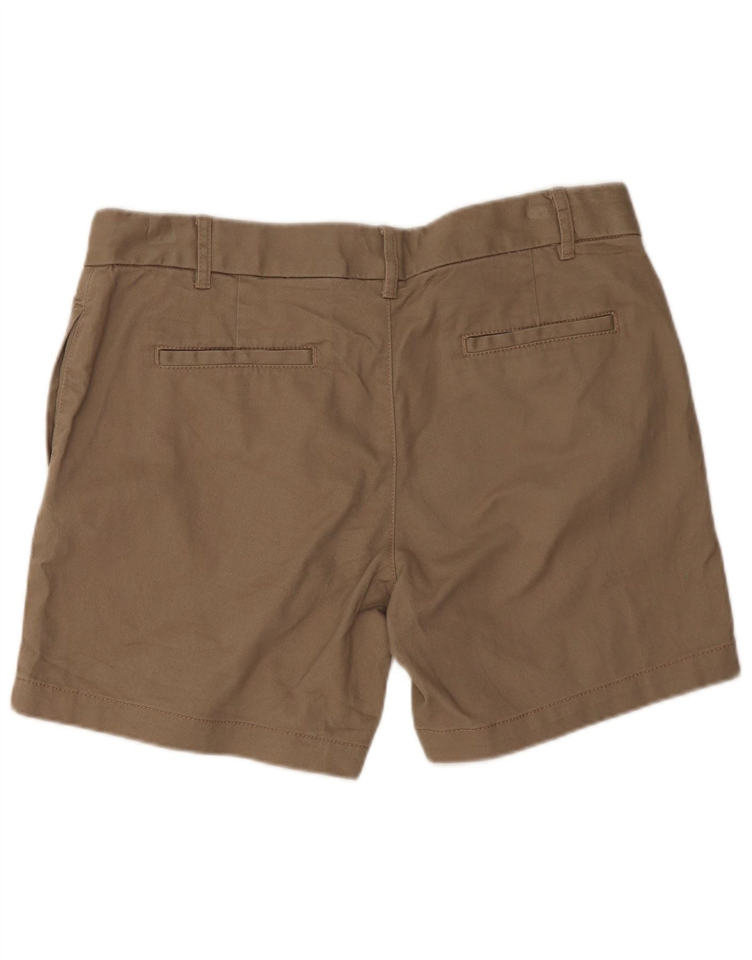 Shorts Chino feminino Fat Face UK 12 médio W32 algodão cáqui