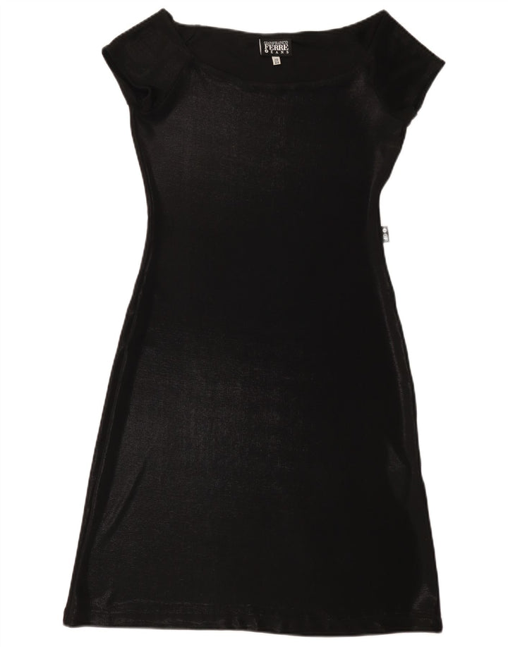 Vestido bainha feminino Gianfranco Ferre IT 44 poliéster preto médio