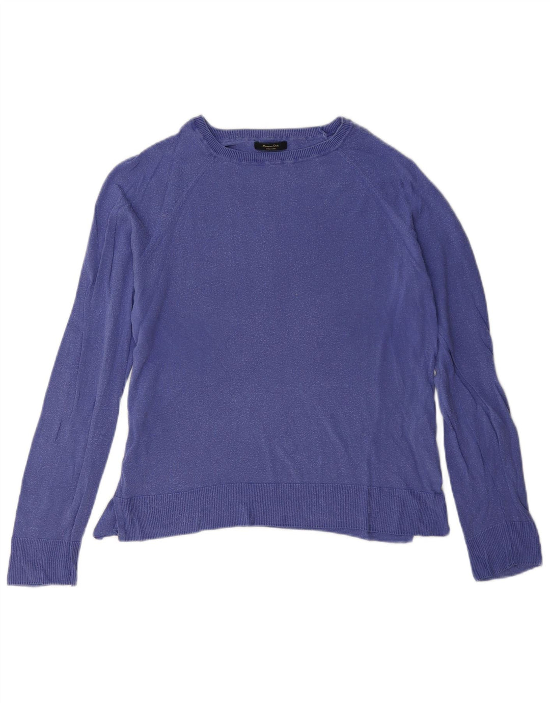 Blusa oversized feminina Massimo Dutti UK 6 XS azul marinho Lyocell