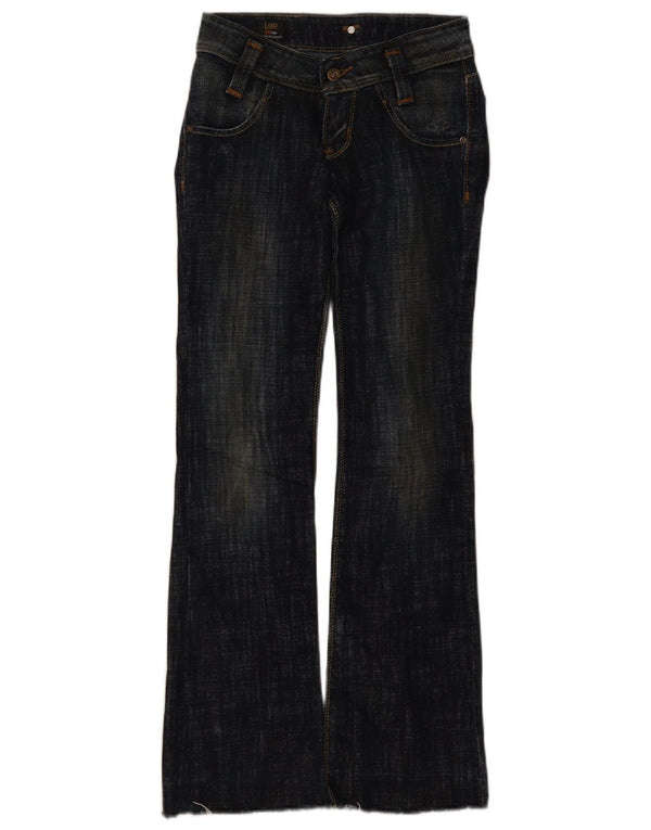 Lee Womens Leola Bootcut Jeans W26 L33 Azul Marinho Algodão
