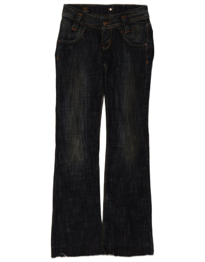 Lee Womens Leola Bootcut Jeans W26 L33 Azul Marinho Algodão