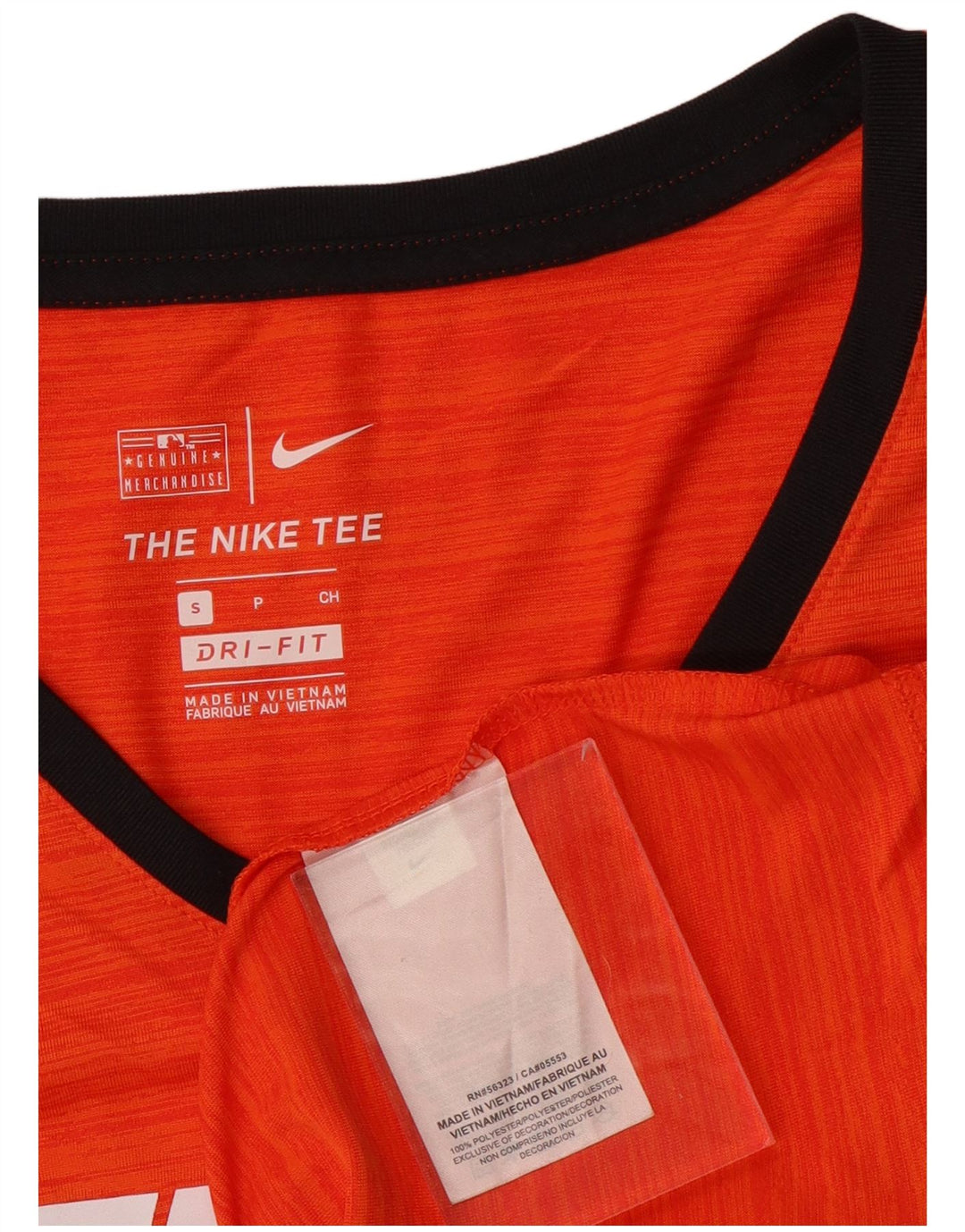 Camiseta feminina Nike Tigers Graphic UK 10 pequena laranja poliéster