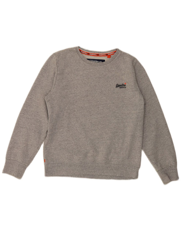 Suéter masculino Superdry XL cinza algodão