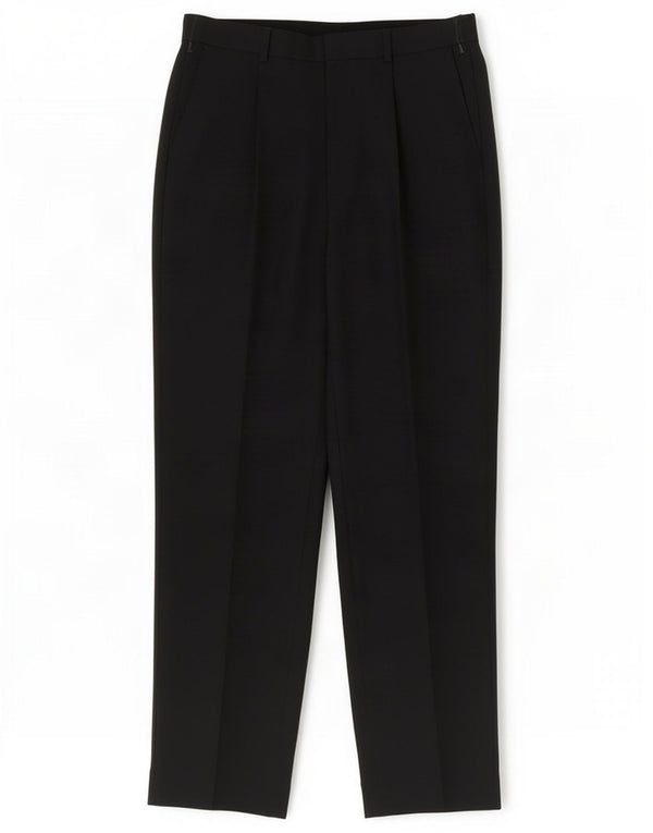 Calça chino reta masculina Marks & Spencer W34 L33 poliéster azul marinho