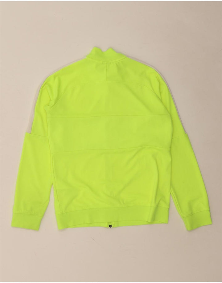 NIKE Meninos Dri Fit Tracksuit Top Jacket 13-14 Anos XL Verde Colourblock