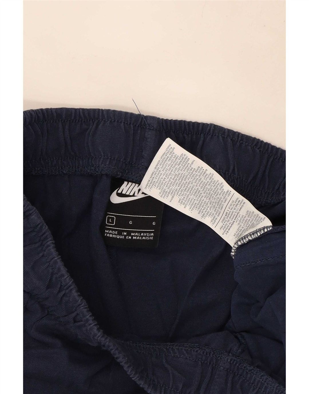 Shorts esportivos masculinos Nike grandes algodão azul marinho