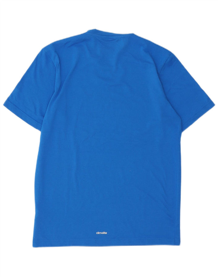 Adidas Masculino Climalite Camiseta Top Pequeno Azul Poliéster
