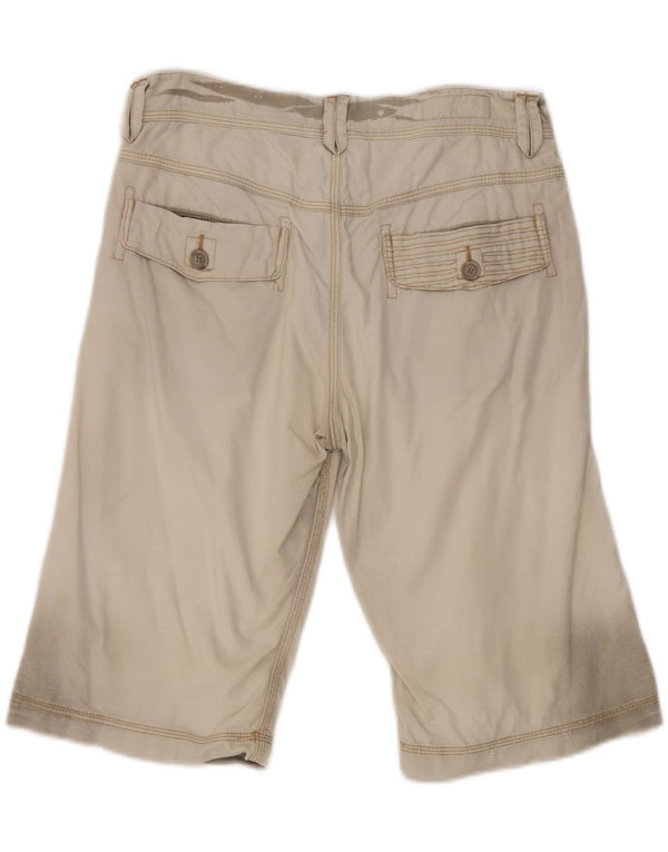 Bermuda masculina Marlboro Classics W31 algodão bege médio