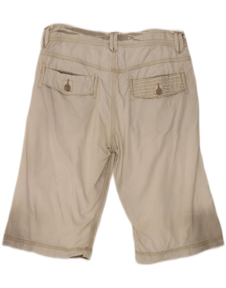 Bermuda masculina Marlboro Classics W31 algodão bege médio