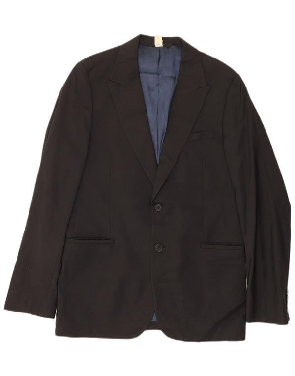Jaqueta blazer masculina de 2 botões Paul Smith Reino Unido 38 médio preto