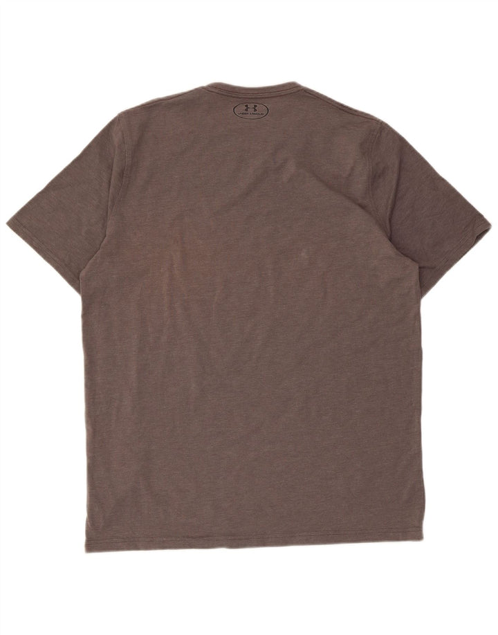 Camiseta masculina Under Armour Top cinza médio manchado