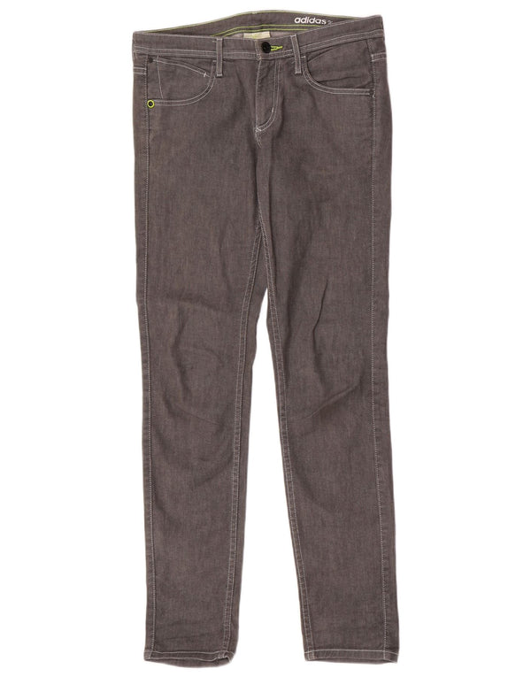 Adidas Womens Neo Label Slim Jeans W32 L32 Cinza Algodão