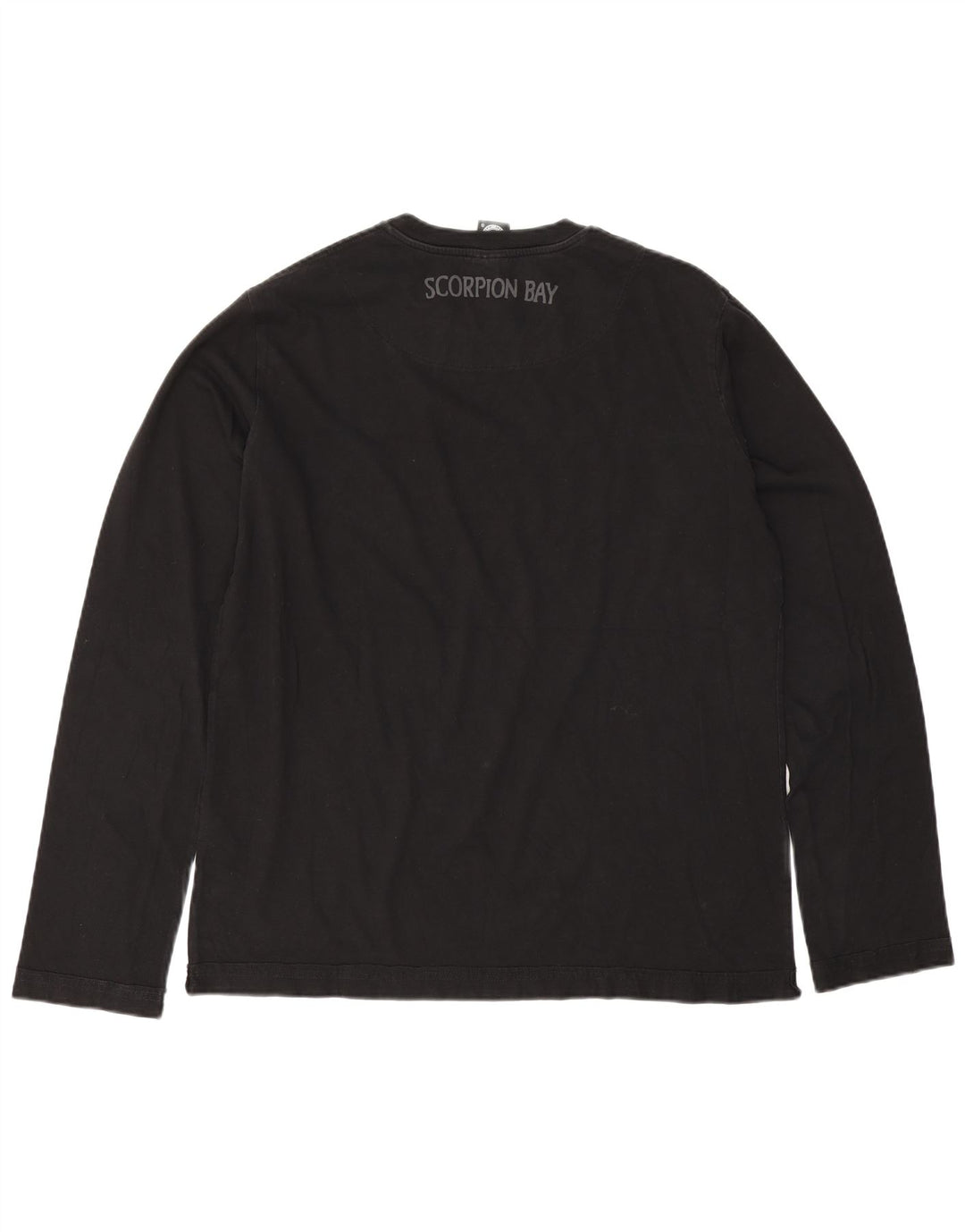 Scorpion Bay Mens Gráfico Top Manga Longa 2XL Algodão Preto