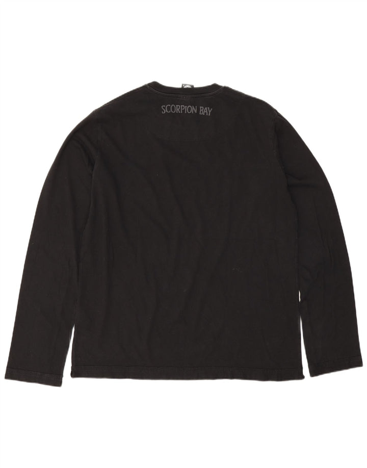 Scorpion Bay Mens Gráfico Top Manga Longa 2XL Algodão Preto