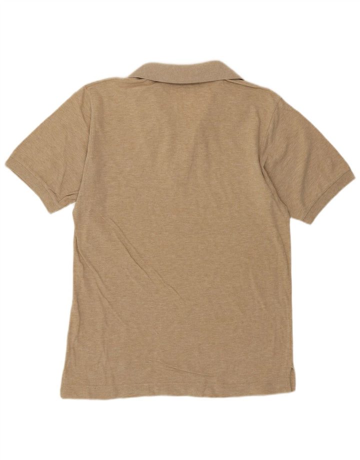 Camisa polo masculina Sergio Tacchini algodão manchado bege médio